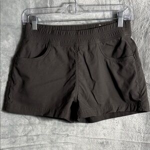 Prana charcoal gray shorts size 4 Classic Women's‎ short Shorts zip pocket
